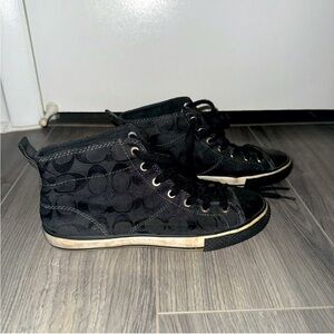 Coach size 8 high top sneakers
